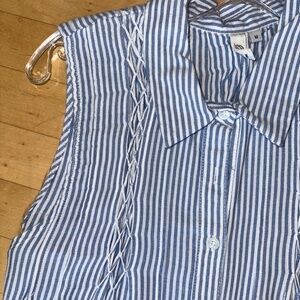 ELAN pinstriped short romper, M. G963